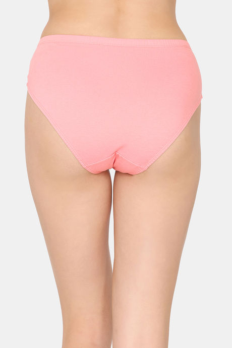 Rosaline Cotton Comfort Medium Rise Full Coverage Hipster Panty (Pack of 3) - Multicolor — image 3